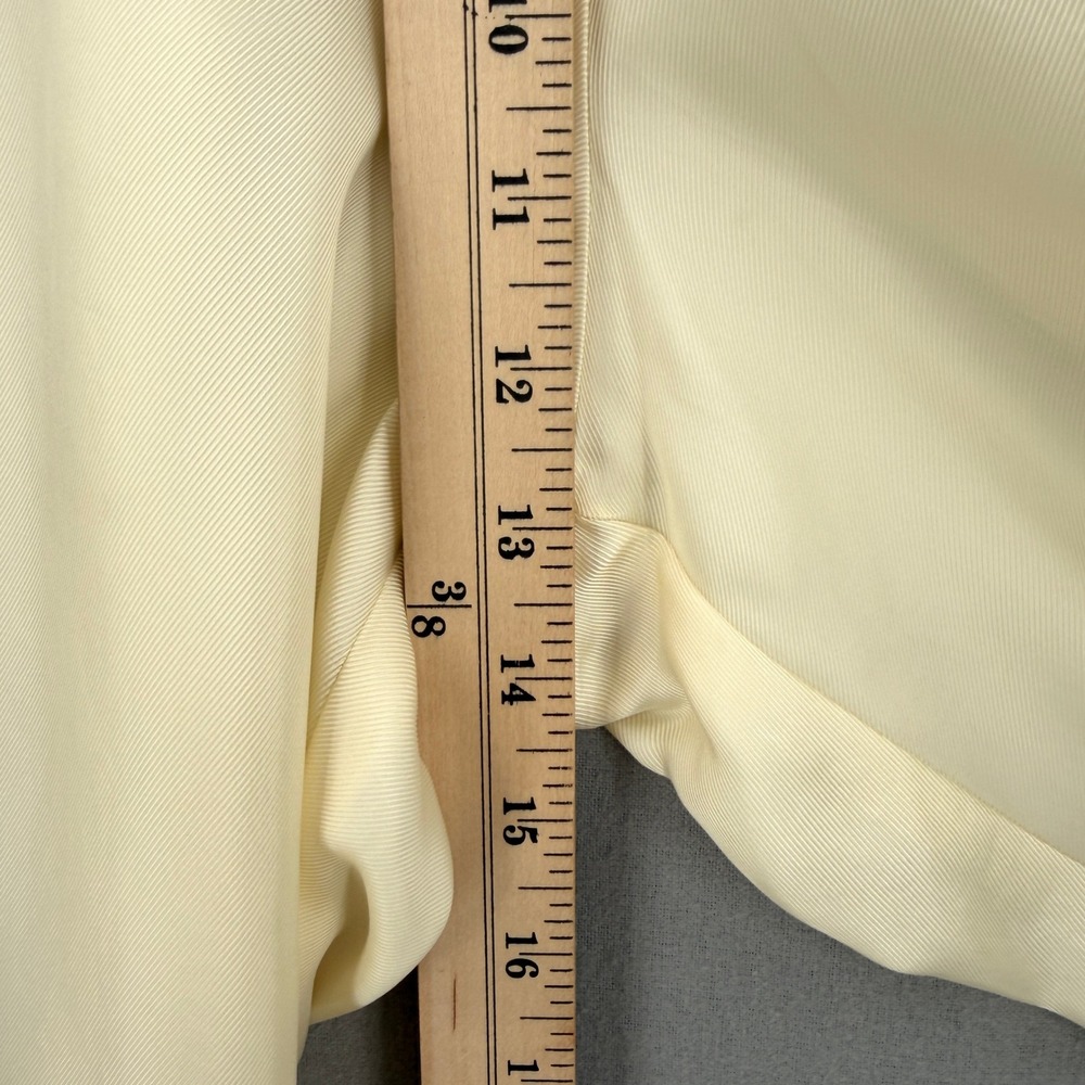 ENZA COSTA Fluid Twill Pant Womens XS Light Yellow Beach Glass Pull on Wide Leg - Picture 10 of 16